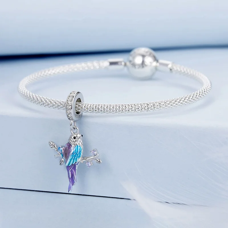 (изображение за) Висулка Kingfisher в стил PANDORA - BSC985 - Преглед 3