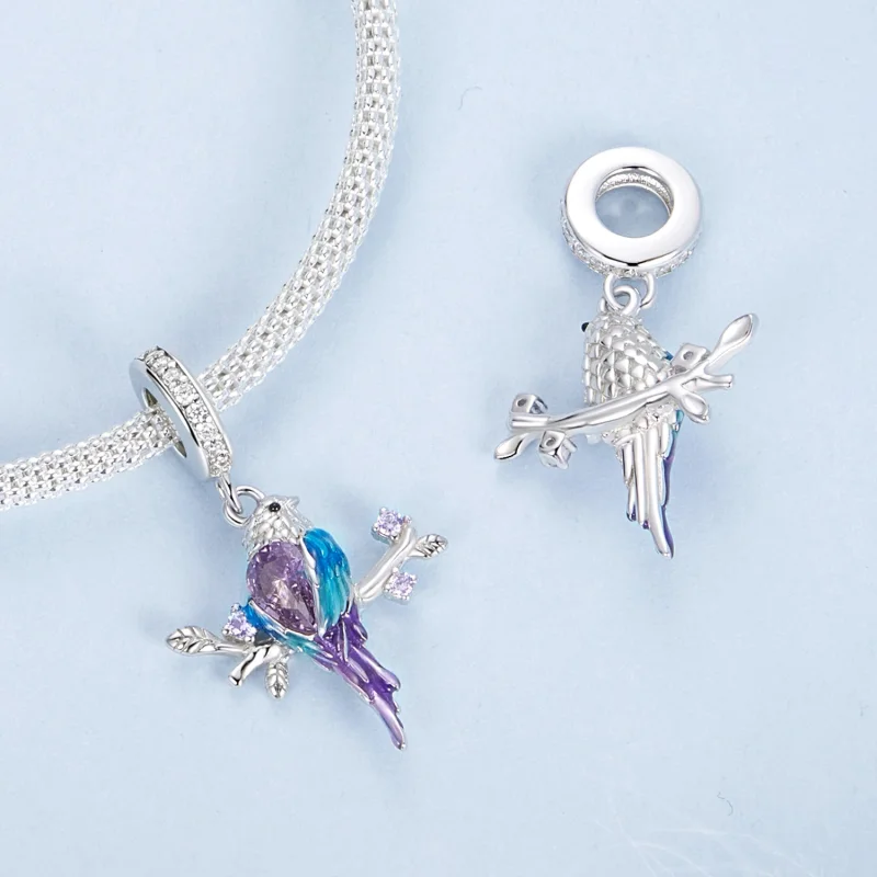 (изображение за) Висулка Kingfisher в стил PANDORA - BSC985 - Преглед 4