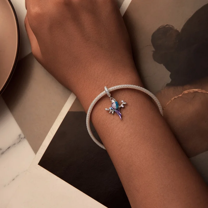 (изображение за) Висулка Kingfisher в стил PANDORA - BSC985 - Преглед 5
