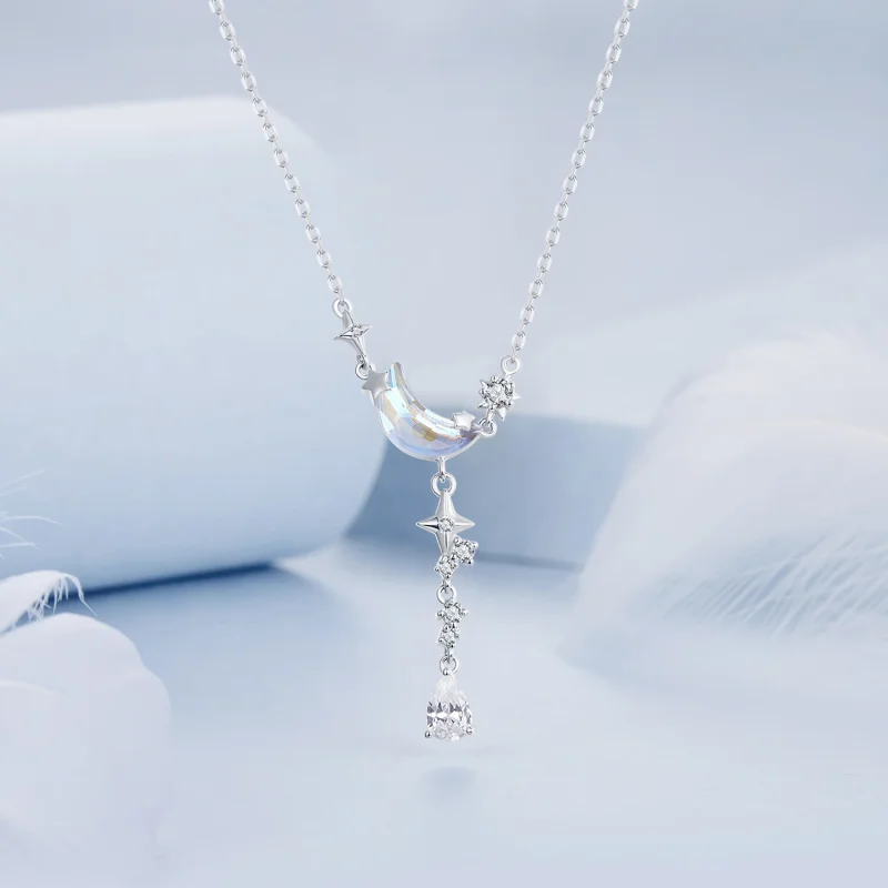 (изображение за) Колие Moonset Galaxy в стил PANDORA - BSN380 - Преглед 3