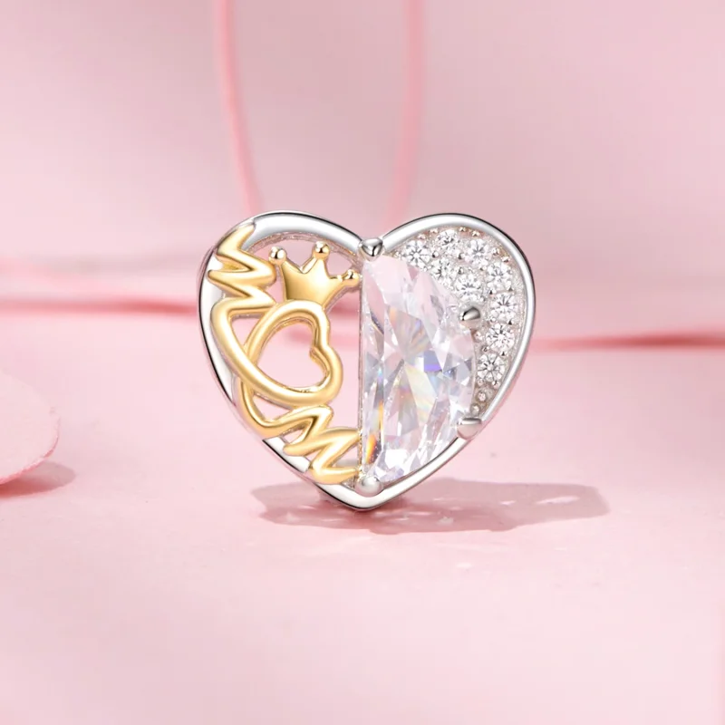 (изображение за) Мъниста сърца на мама в стил PANDORA - BSC1002 - Преглед 2