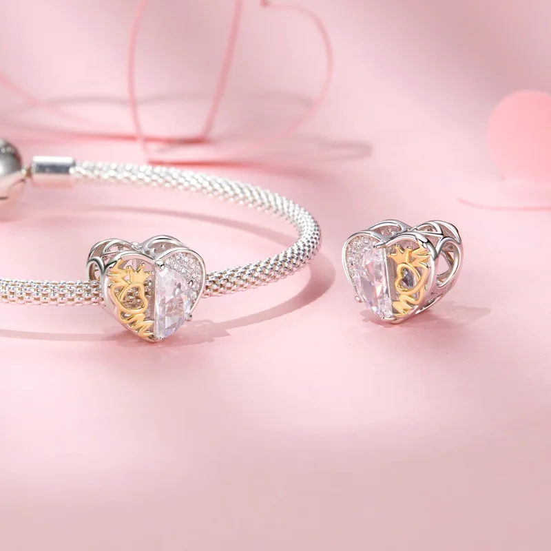 (изображение за) Мъниста сърца на мама в стил PANDORA - BSC1002 - Преглед 4