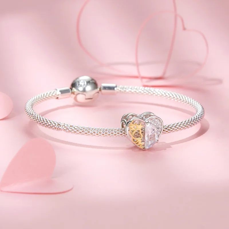 (изображение за) Мъниста сърца на мама в стил PANDORA - BSC1002 - Преглед 5