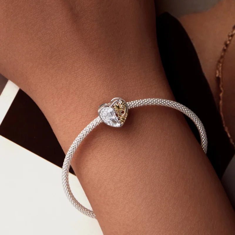 (изображение за) Мъниста сърца на мама в стил PANDORA - BSC1002 - Преглед 7