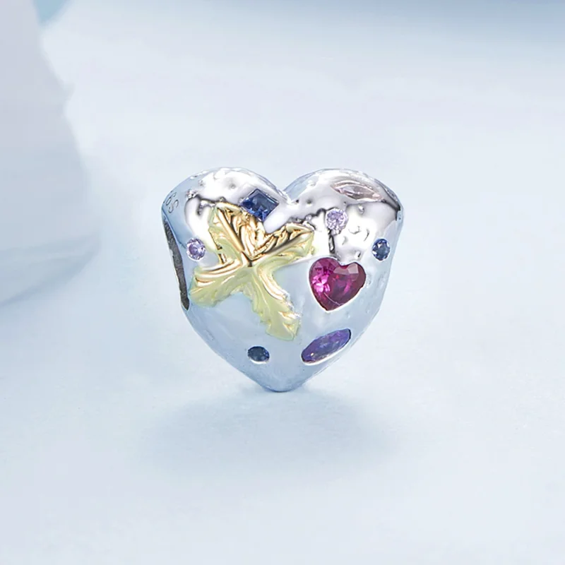 (изображение за) Винтидж талисман със сърце в стил PANDORA - BSC1006 - Преглед 2