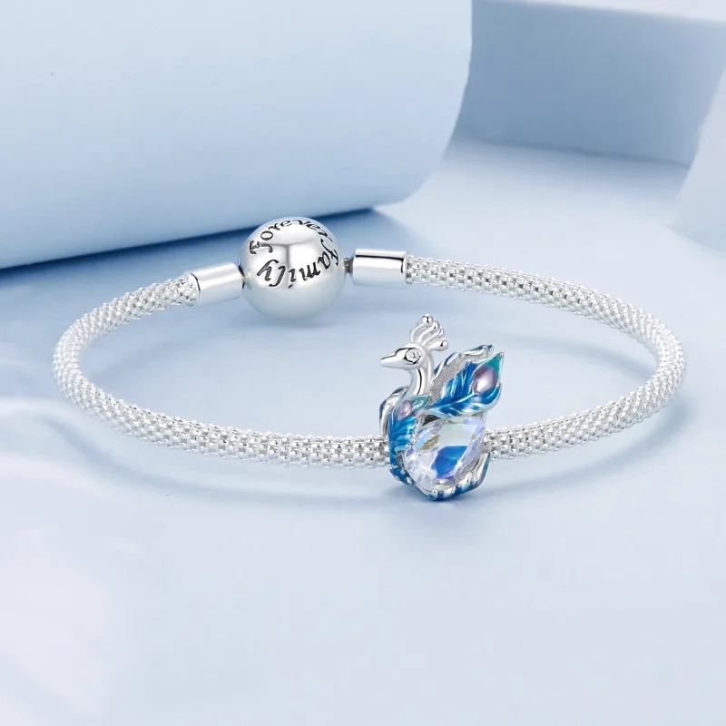 (изображение за) Мъниста с паун в стил PANDORA - BSC979 - Преглед 5