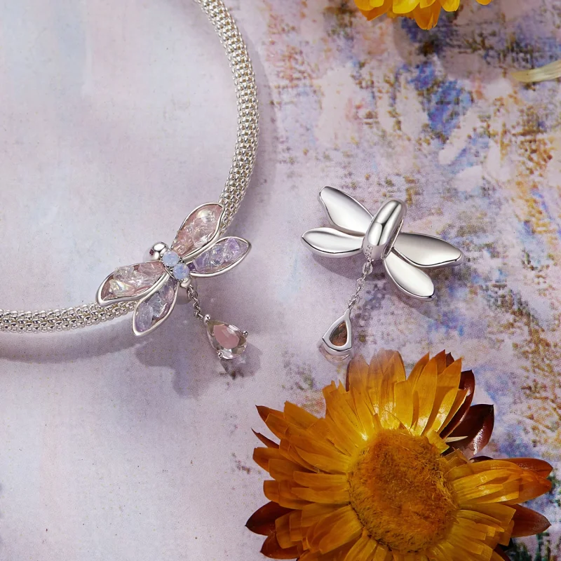 (изображение за) Мъниста Моне с водни кончета в стил PANDORA - BSC989 - Преглед 4