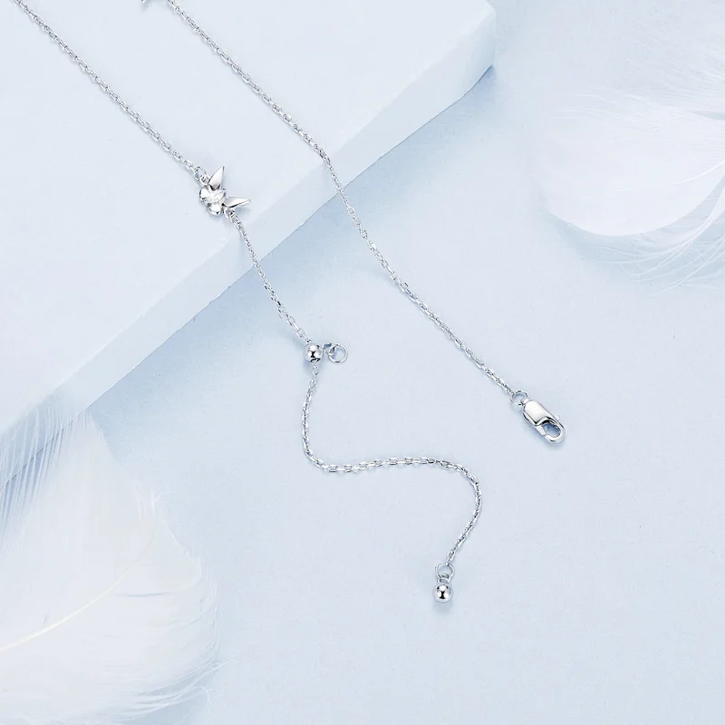 (изображение за) Малка верижка за ключицата в стил PANDORA - BSN376 - Преглед 4