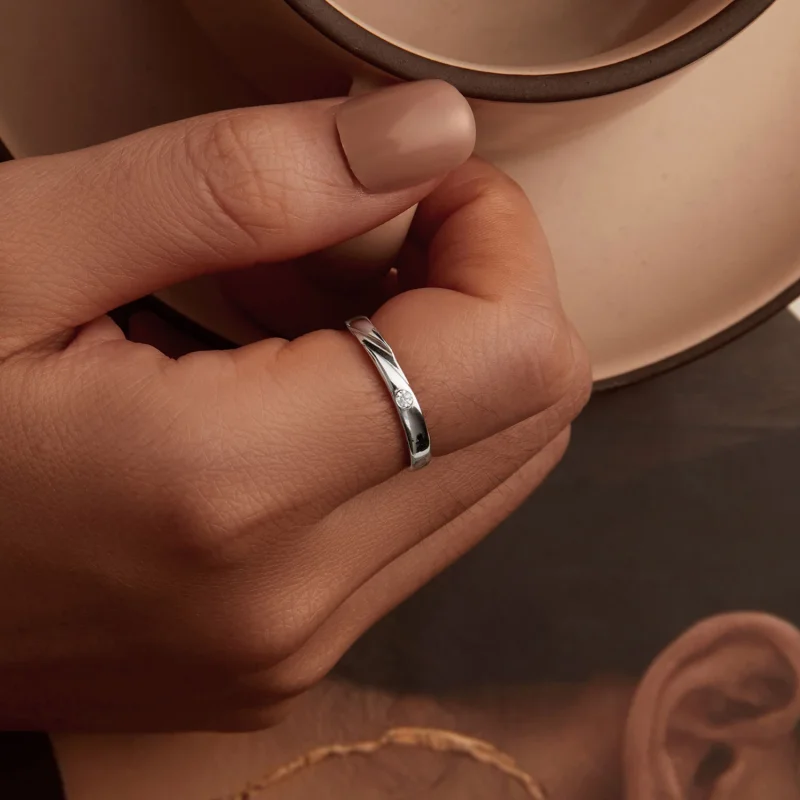 (изображение за) Обикновен пръстен в стил PANDORA - BSR524 - Преглед 7