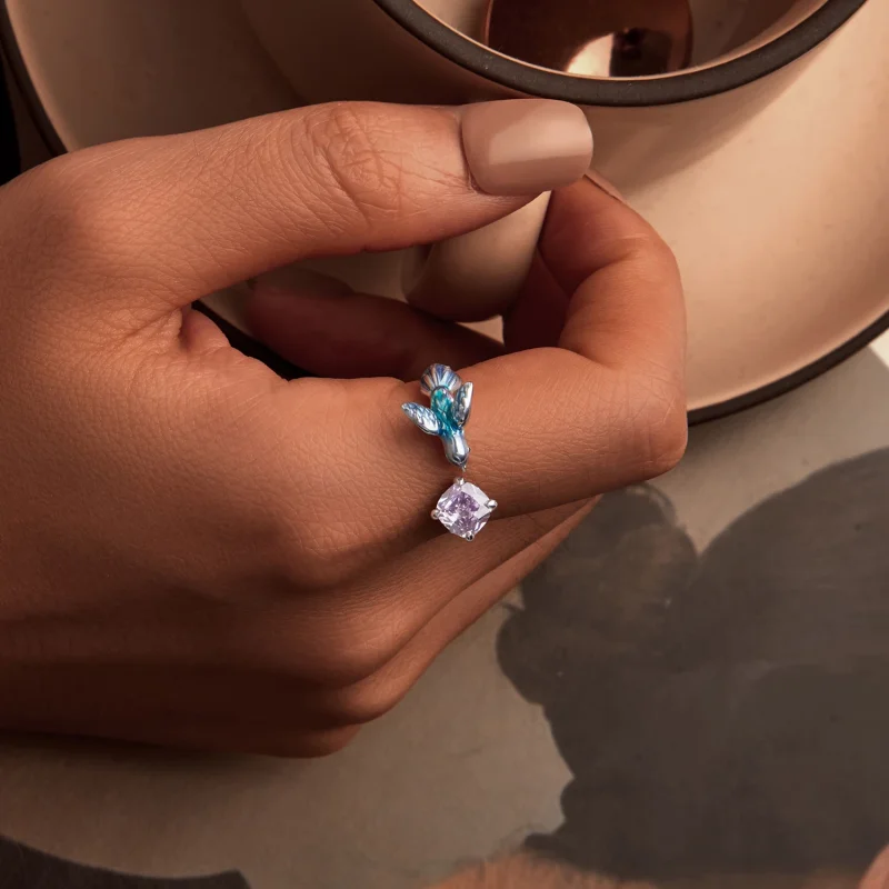 (изображение за) Пръстен с венчелистчета в стил PANDORA - BSR540-E - Преглед 5