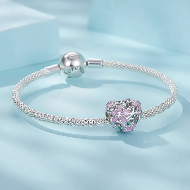 (изображение за) Мъниста с цветя от лоза в стил PANDORA - SCC2739 - Преглед 5