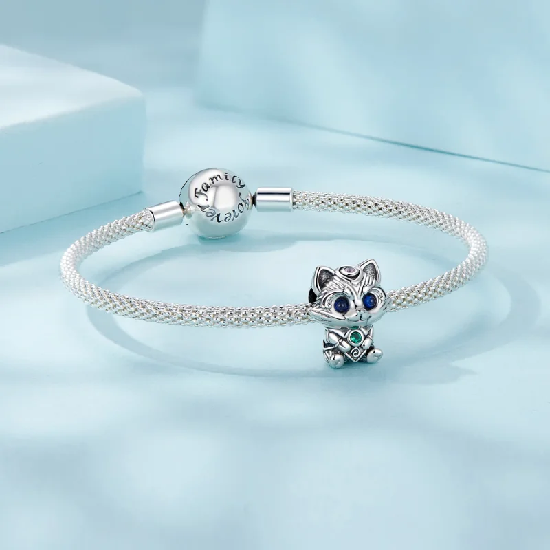 (изображение за) Малки мъниста от миеща мечка в стил PANDORA - SCC2757 - Преглед 5