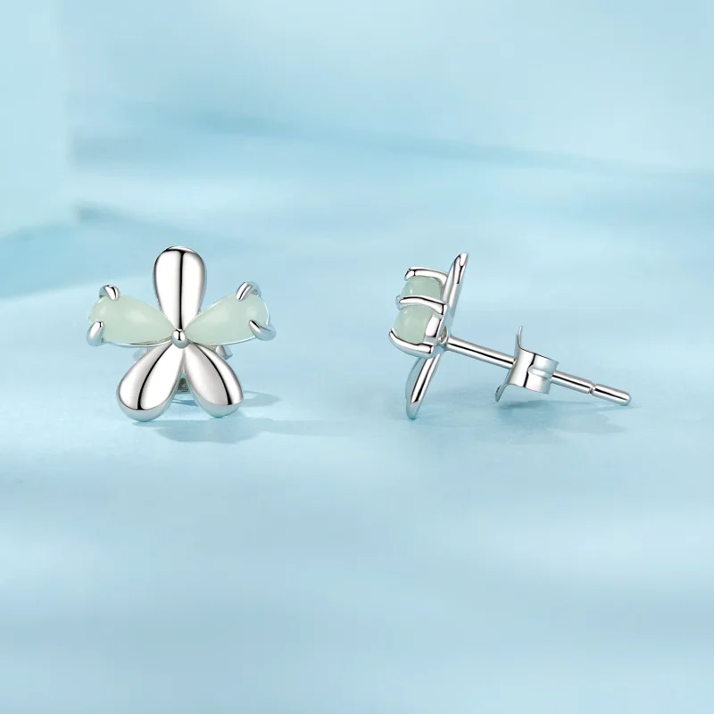 (изображение за) Светещи цветни обеци в стил PANDORA - SCE1714 - Преглед 4