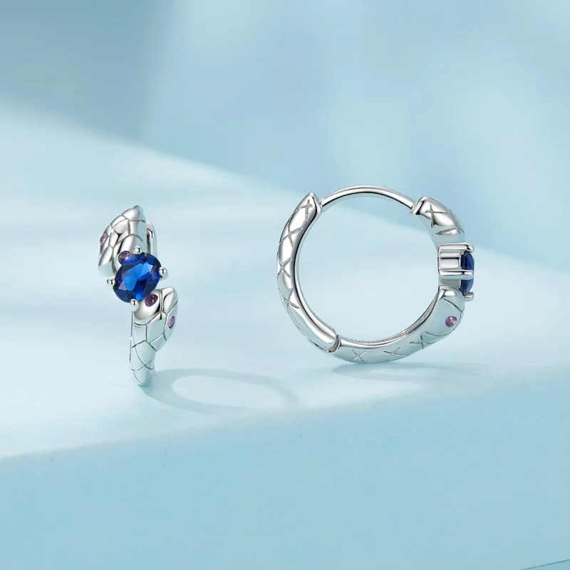 (изображение за) Змийски обеци в стил PANDORA - SCE1732 - Преглед 2