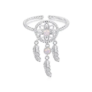 Отворен пръстен PANDORA Style Dream Catcher - SCR1022-E (изображение за) Отворен пръстен PANDORA Style Dream Catcher - SCR1022-E
