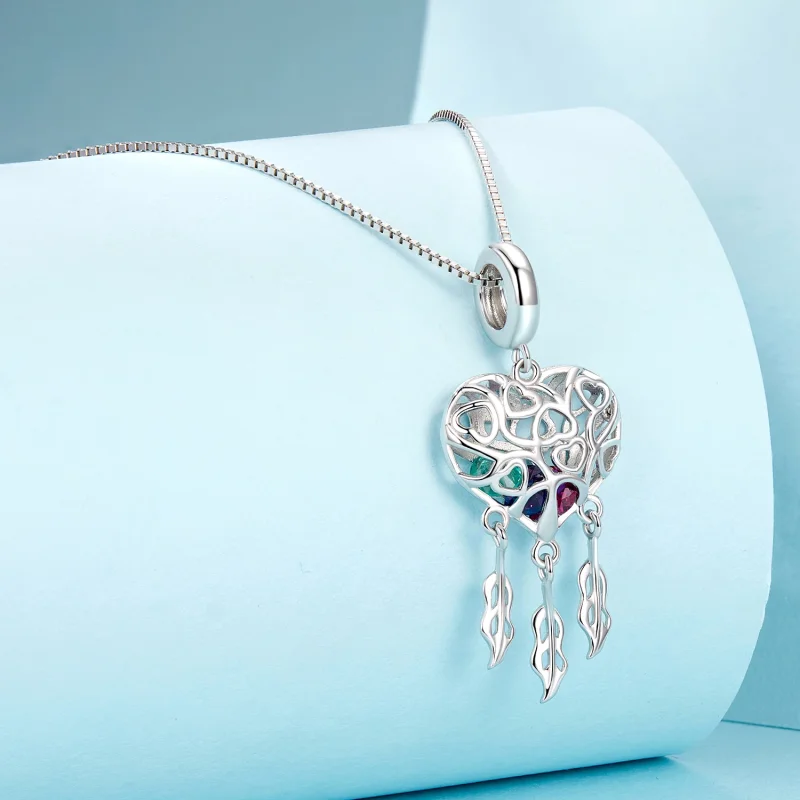 (изображение за) Колие PANDORA Style Love Tree of Life Dream Catcher - SCN519 - Преглед 2