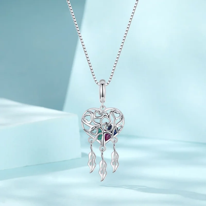 (изображение за) Колие PANDORA Style Love Tree of Life Dream Catcher - SCN519 - Преглед 3