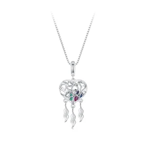 (изображение за) Колие PANDORA Style Love Tree of Life Dream Catcher - SCN519