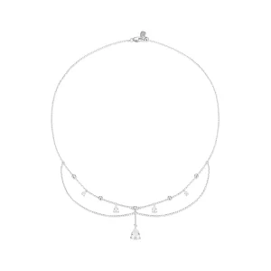 (изображение за) Колие с пискюли в стил PANDORA Water Drop - BSN383