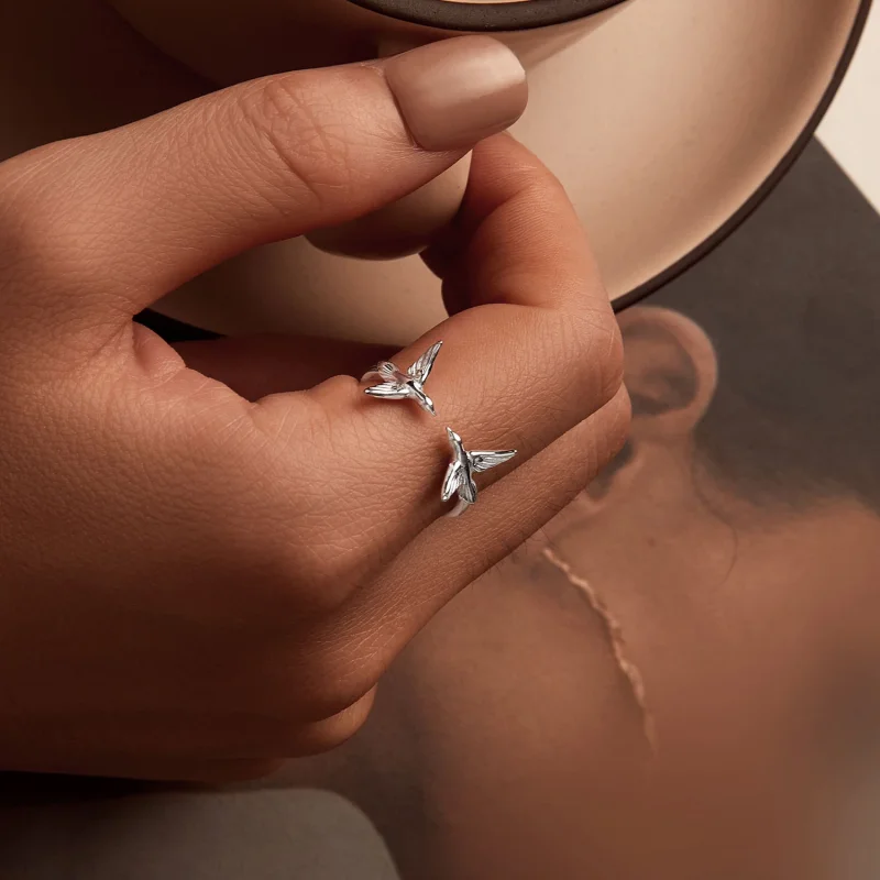 (изображение за) PANDORA Style Asuka Open Ring - SCR1006-E - Преглед 7