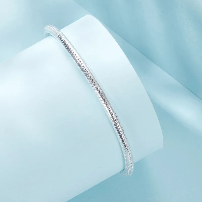 (изображение за) PANDORA Style Forever Love Основна гривна от змийска кост - SCB272 - Преглед 2