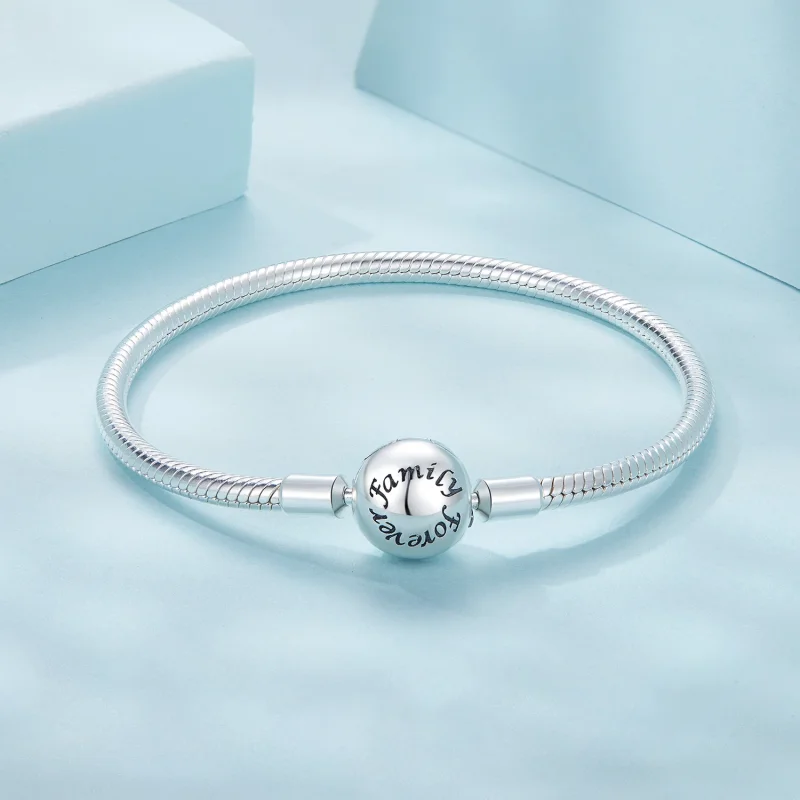 (изображение за) PANDORA Style Forever Love Основна гривна от змийска кост - SCB272 - Преглед 3