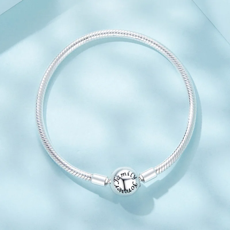 (изображение за) PANDORA Style Forever Love Основна гривна от змийска кост - SCB272 - Преглед 4