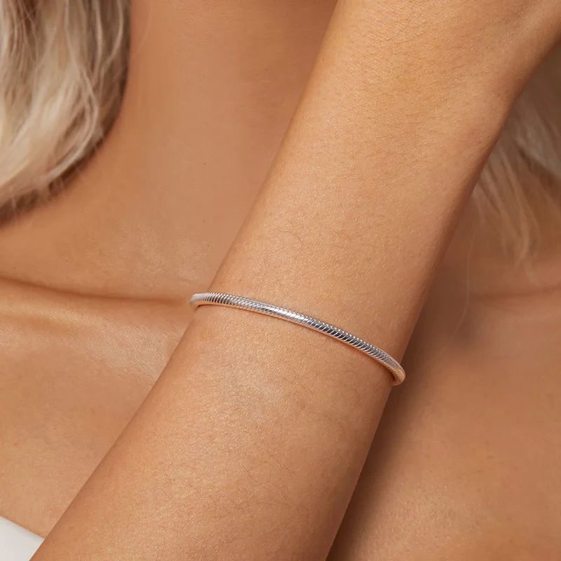 (изображение за) PANDORA Style Forever Love Основна гривна от змийска кост - SCB272 - Преглед 9