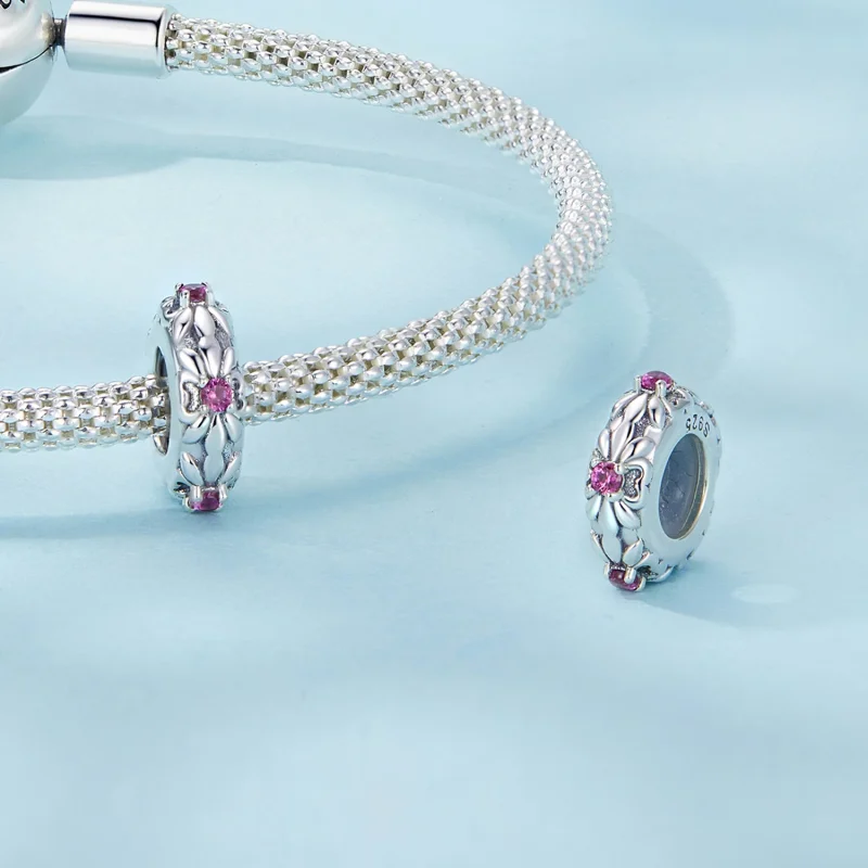 (изображение за) PANDORA Style Retro Iris Silicone Spacer Beads - SCC2756 - Преглед 4