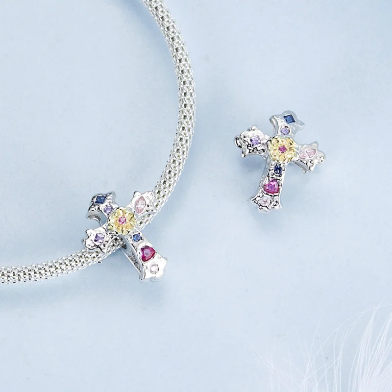 (изображение за) PANDORA Style Vintage Cross - BSC1005 - Преглед 4