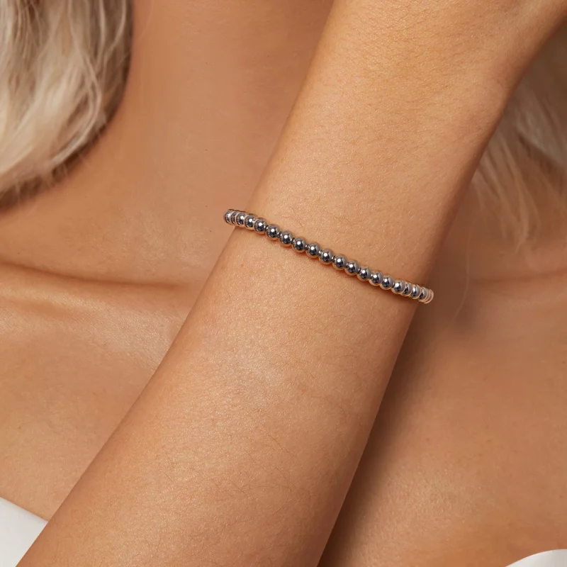 (изображение за) Сребърна гривна от мъниста в стил PANDORA - BSB175 - Преглед 5