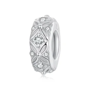 (изображение за) Силиконова дистанционна талисманка с релефен модел PANDORA - BSC1011