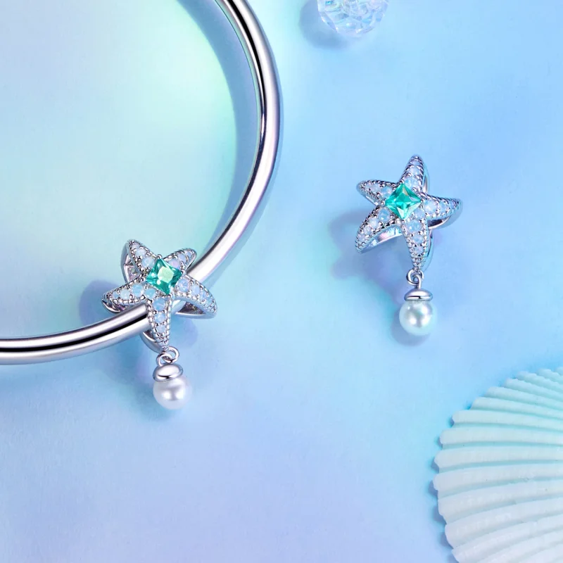 (изображение за) Талисман Морска звезда в стил PANDORA - BSC1014 - Преглед 4