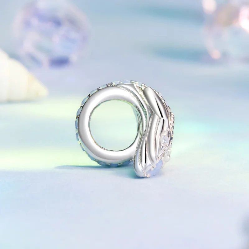 (изображение за) Талисман Син кит в стил PANDORA - BSC1015 - Преглед 3