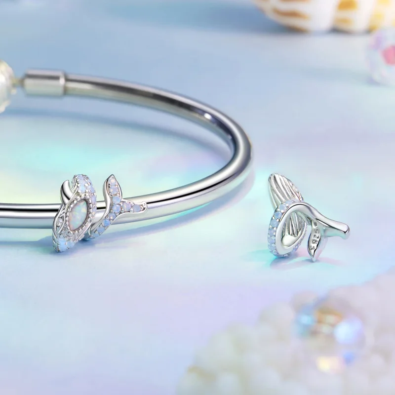 (изображение за) Талисман Син кит в стил PANDORA - BSC1015 - Преглед 4