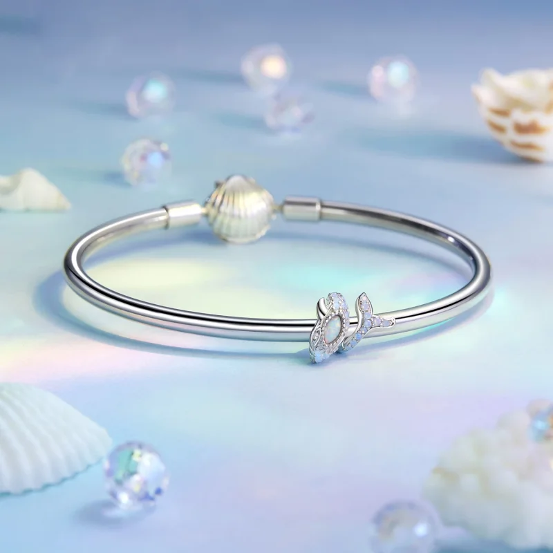 (изображение за) Талисман Син кит в стил PANDORA - BSC1015 - Преглед 5
