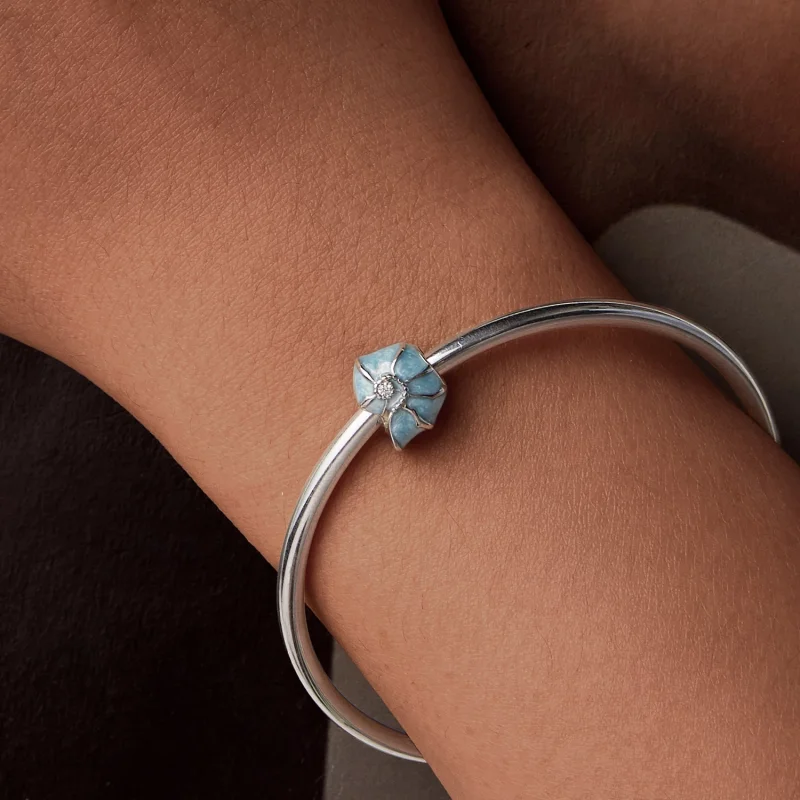 (изображение за) Талисман със синя раковина в стил PANDORA - BSC1018 - Преглед 7