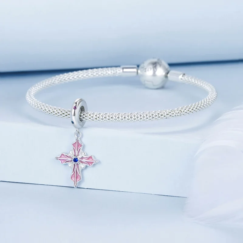 (изображение за) Висулка с кръст в стил PANDORA - BSC1023 - Преглед 3