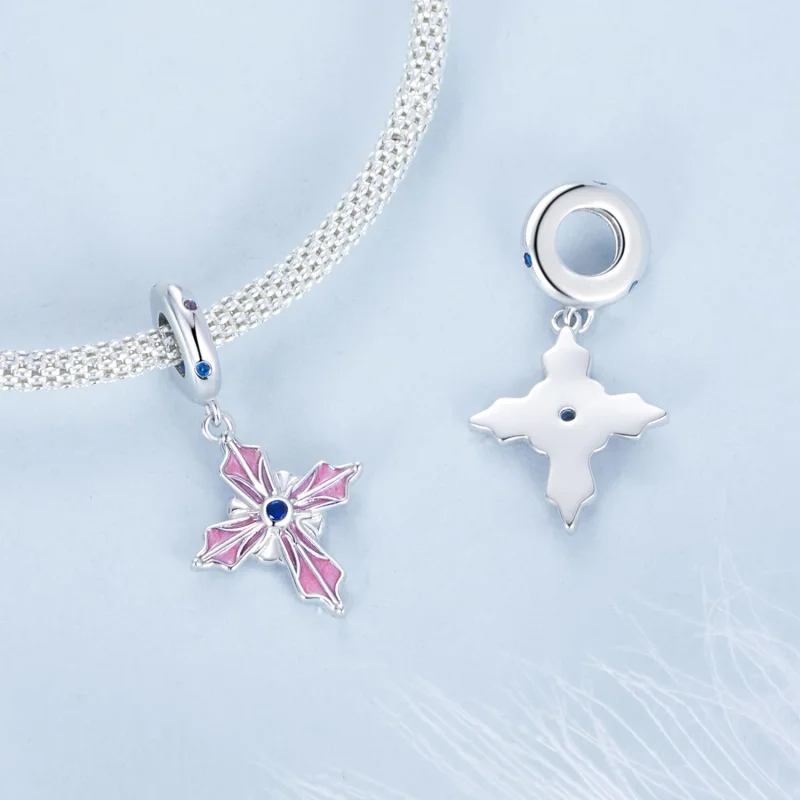 (изображение за) Висулка с кръст в стил PANDORA - BSC1023 - Преглед 4