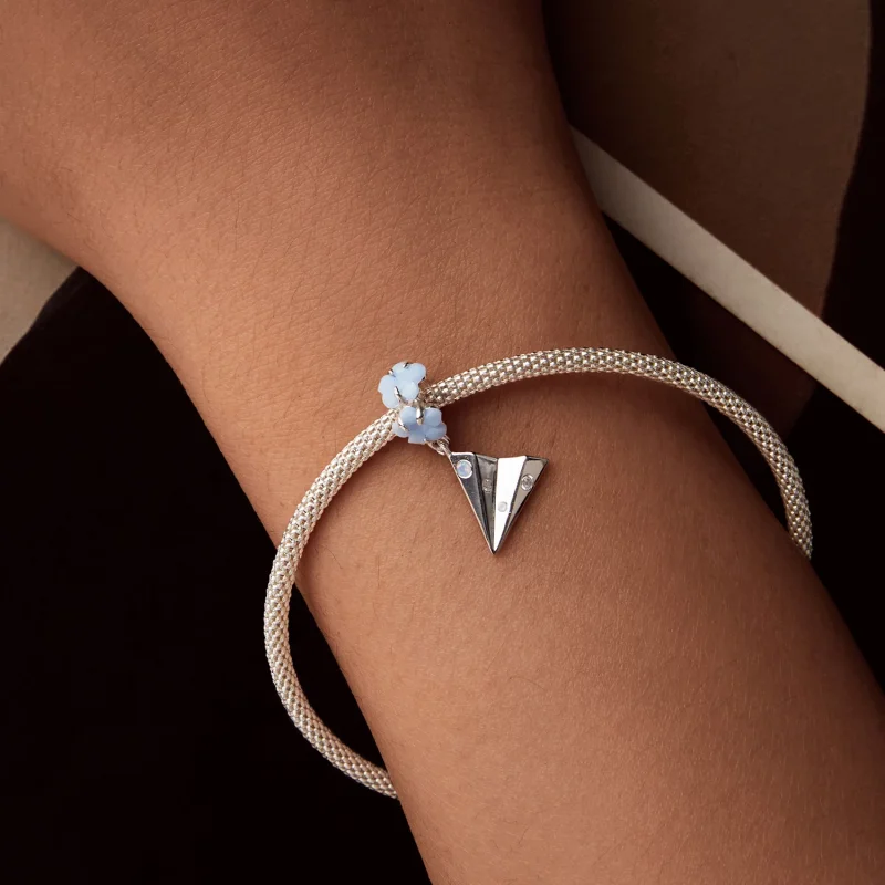 (изображение за) Висулка от хартиен самолет в стил PANDORA - BSC1027 - Преглед 6