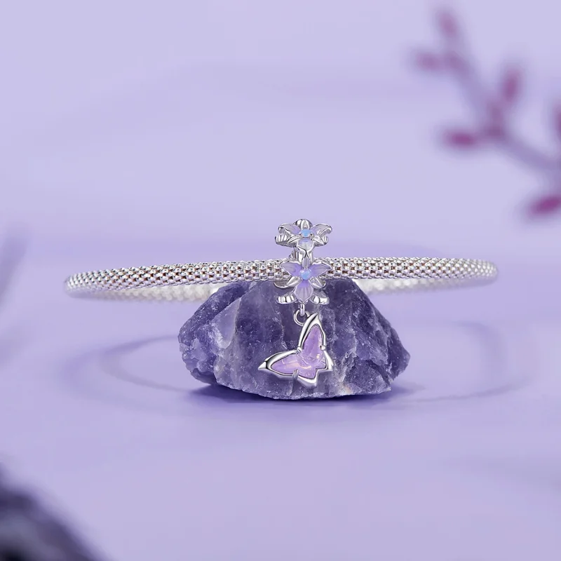 (изображение за) Висулка пеперуда ирис в стил PANDORA - BSC1033 - Преглед 4