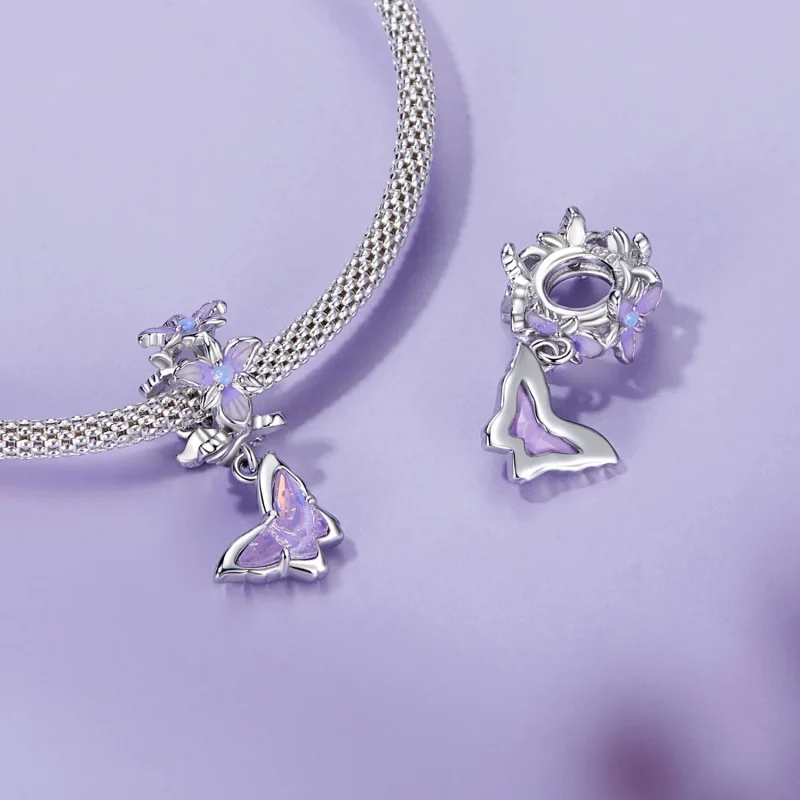 (изображение за) Висулка пеперуда ирис в стил PANDORA - BSC1033 - Преглед 5
