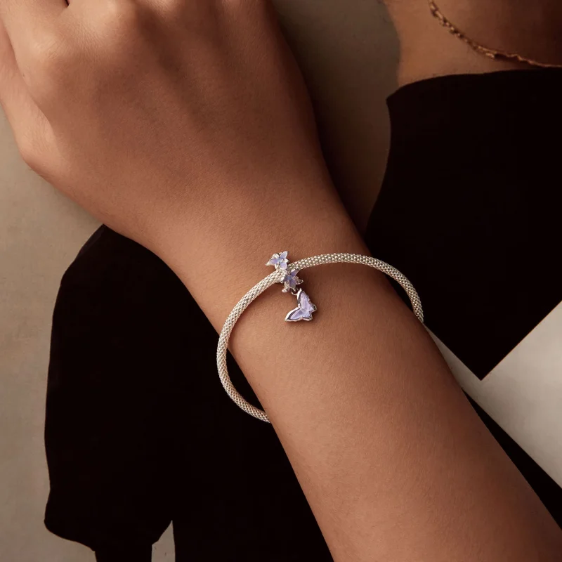 (изображение за) Висулка пеперуда ирис в стил PANDORA - BSC1033 - Преглед 6