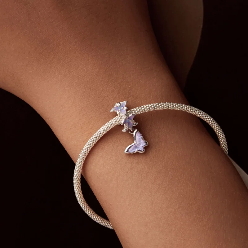 (изображение за) Висулка пеперуда ирис в стил PANDORA - BSC1033 - Преглед 7