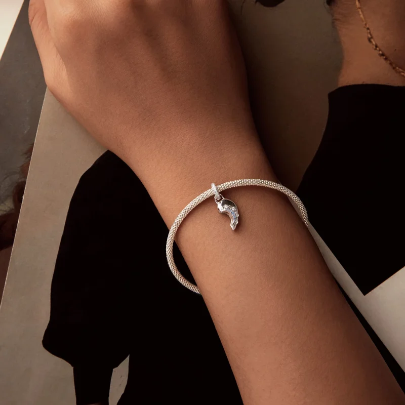 (изображение за) Любовна висулка Слънце и Луна в стил PANDORA - BSC1034 - Преглед 3
