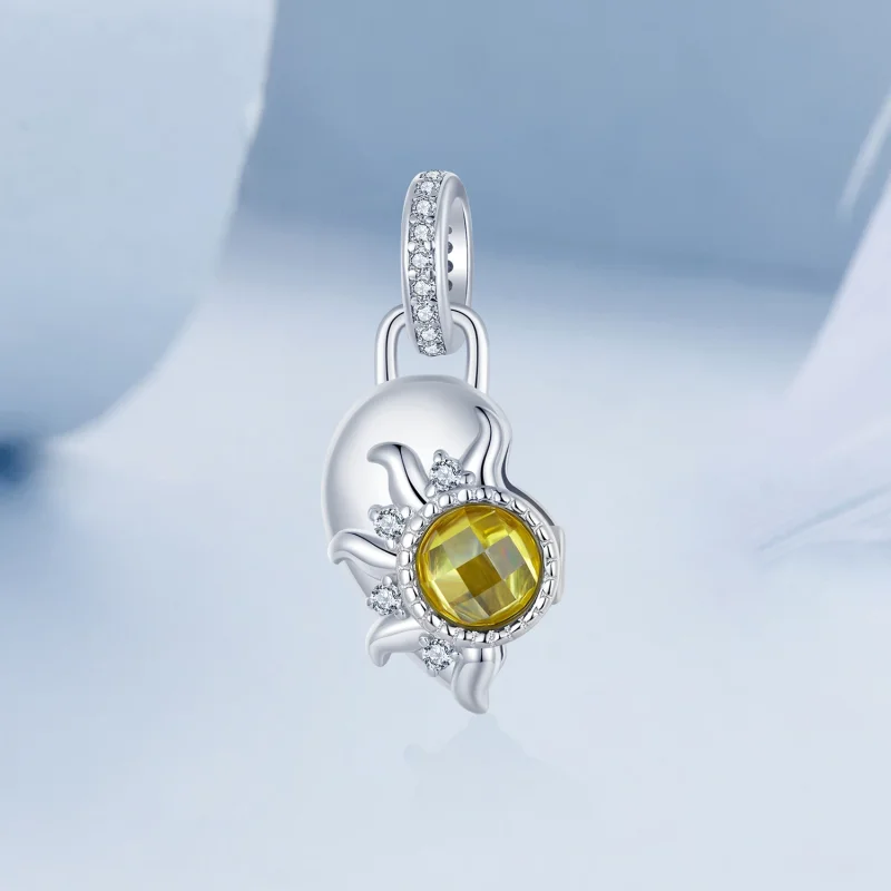 (изображение за) Любовна висулка Слънце и Луна в стил PANDORA - BSC1034 - Преглед 4