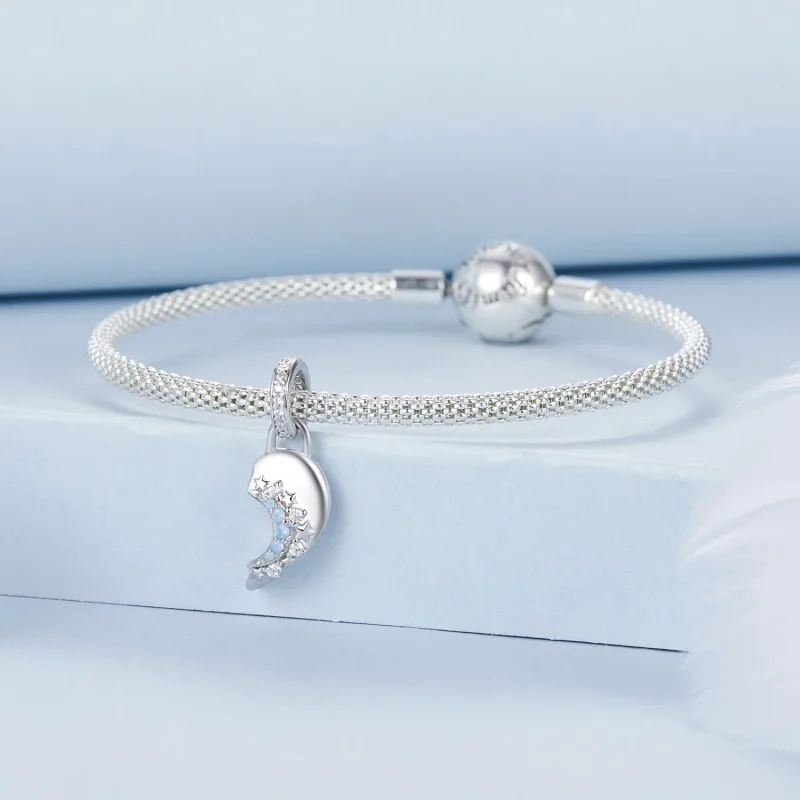 (изображение за) Любовна висулка Слънце и Луна в стил PANDORA - BSC1034 - Преглед 8