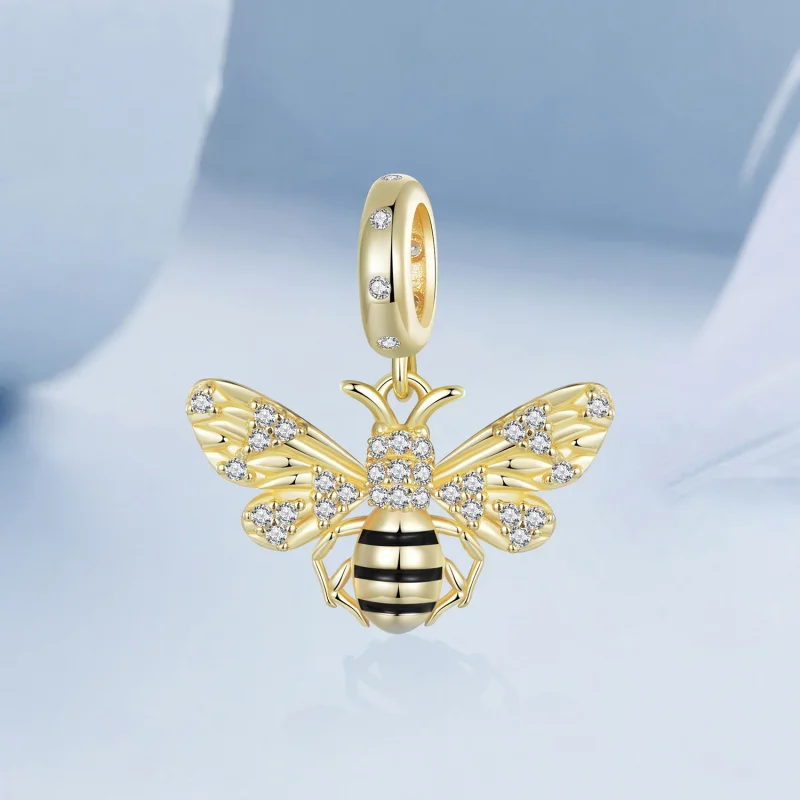 (изображение за) Медальон Пчела в стил PANDORA - BSC1035 - Преглед 2