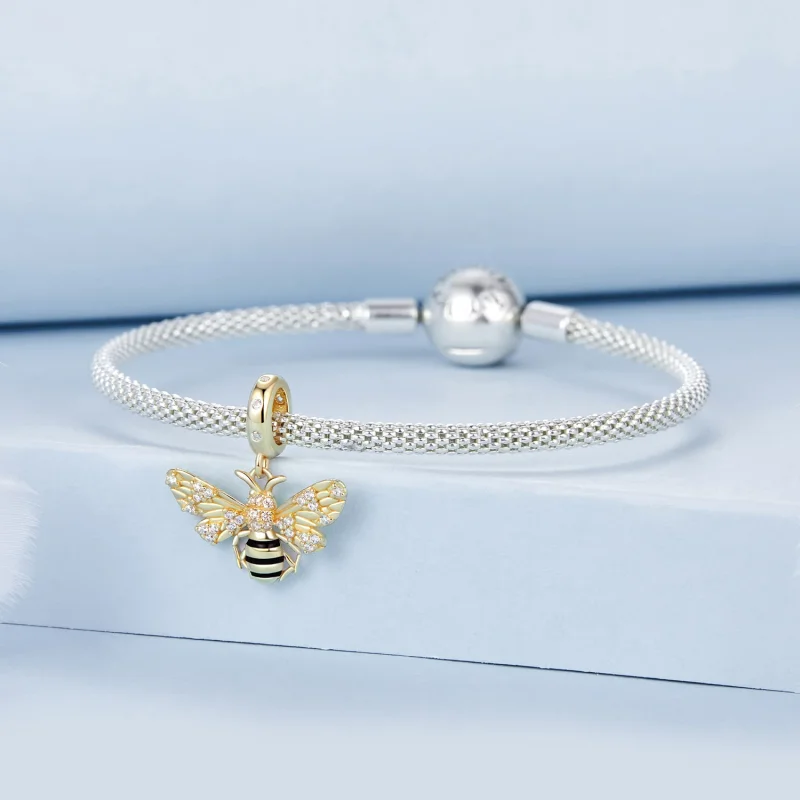 (изображение за) Медальон Пчела в стил PANDORA - BSC1035 - Преглед 3