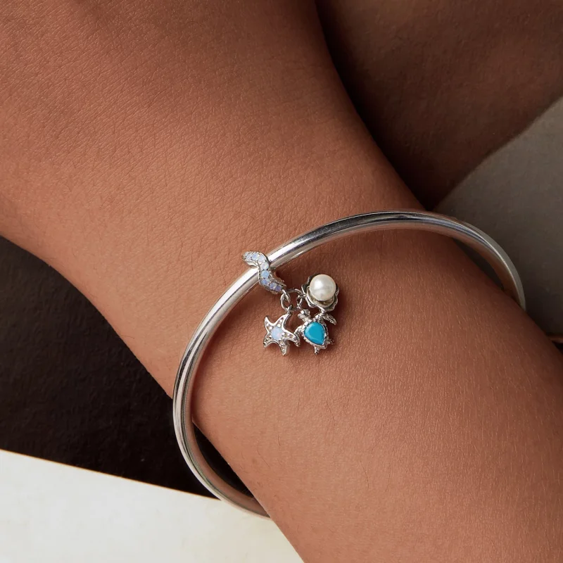 (изображение за) Сини океански висулки в стил PANDORA - BSC992 - Преглед 6